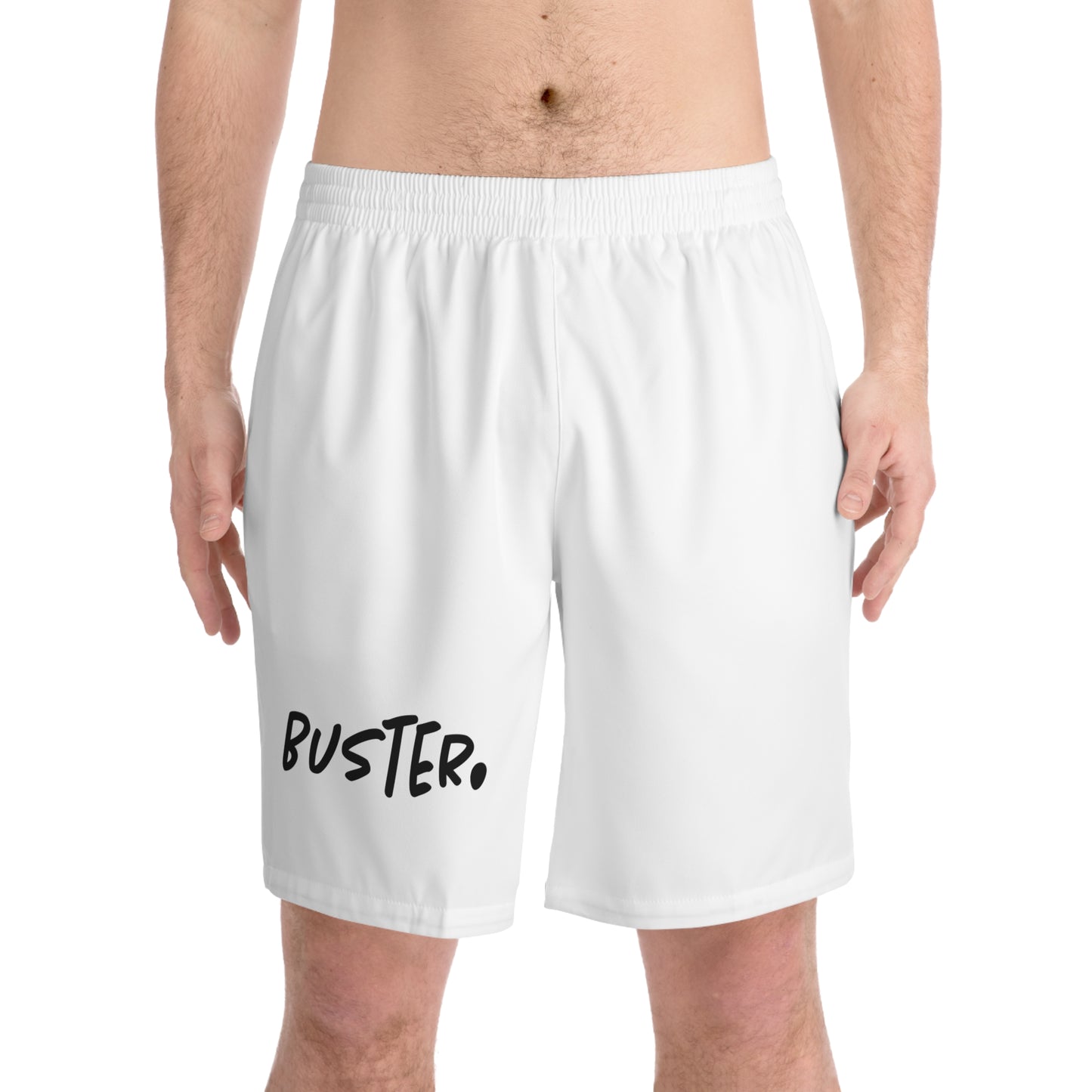 Men's Beach Shorts with black buster.ogo