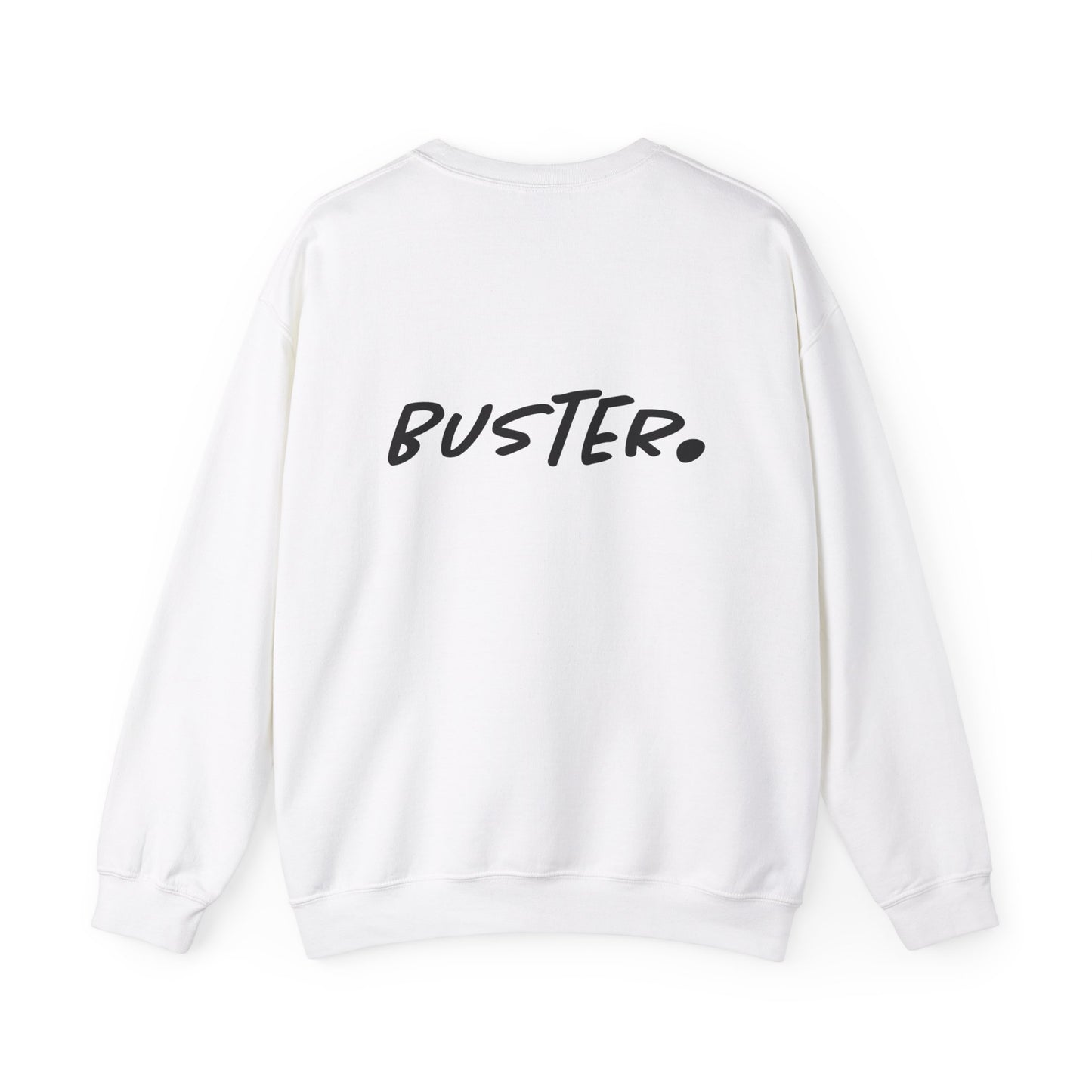 double sided white logo-sweater