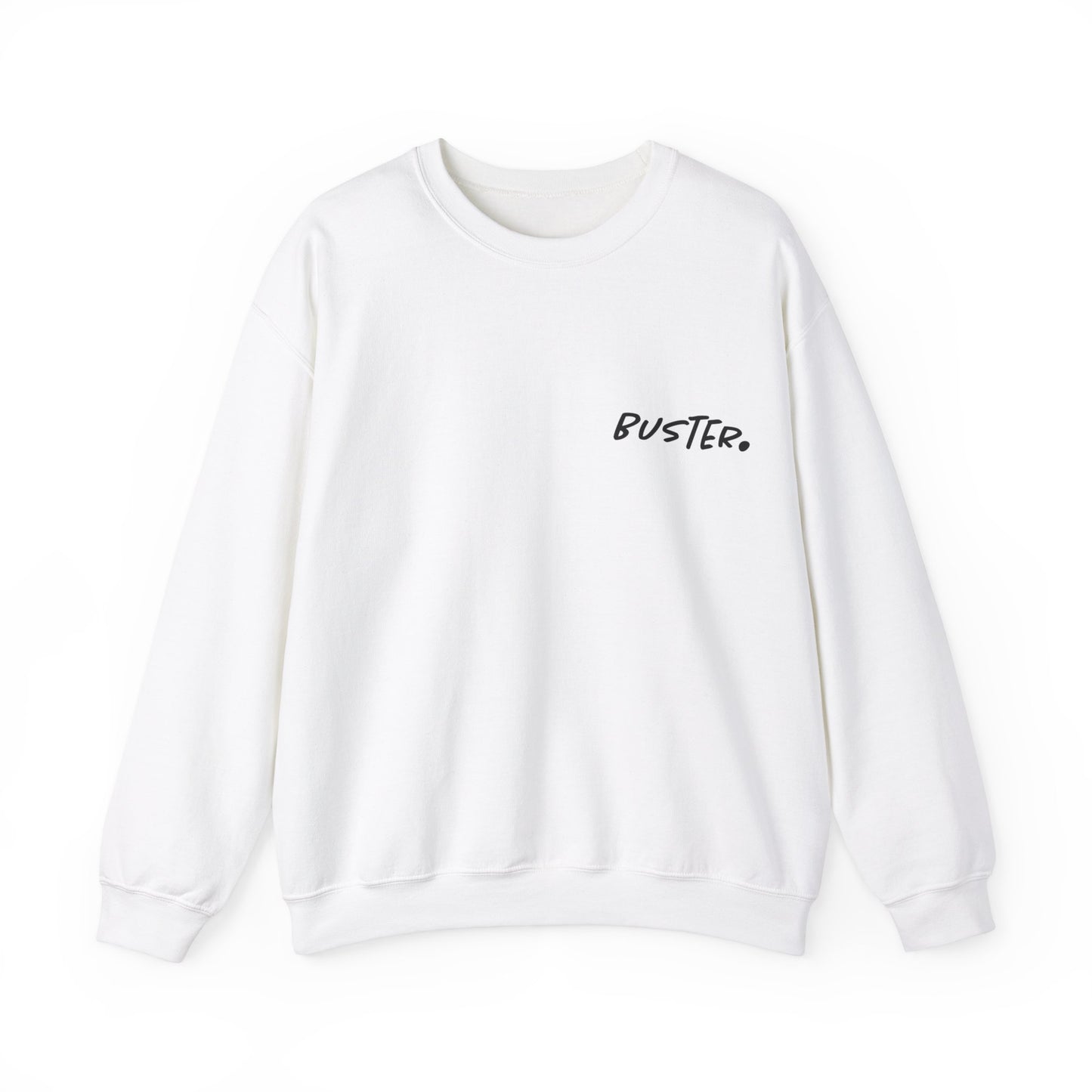 double sided white logo-sweater