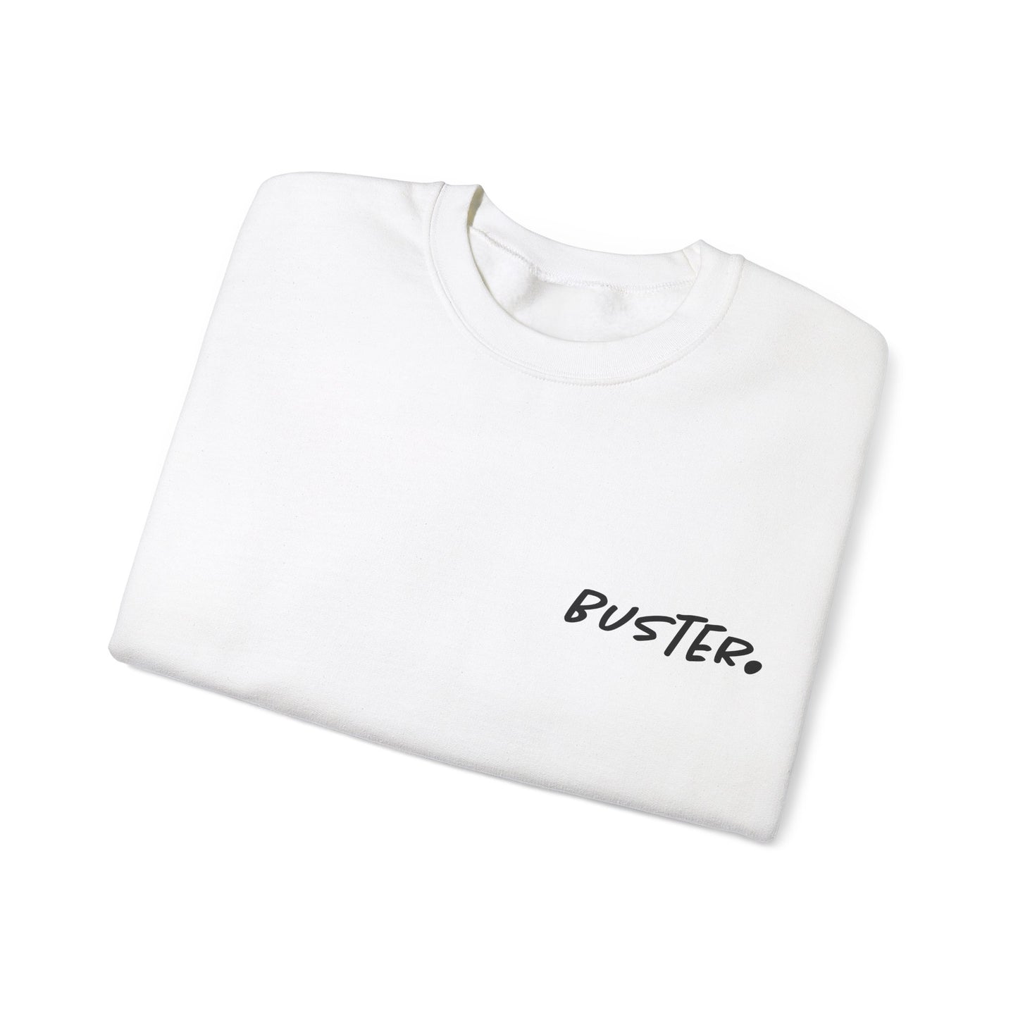 double sided white logo-sweater