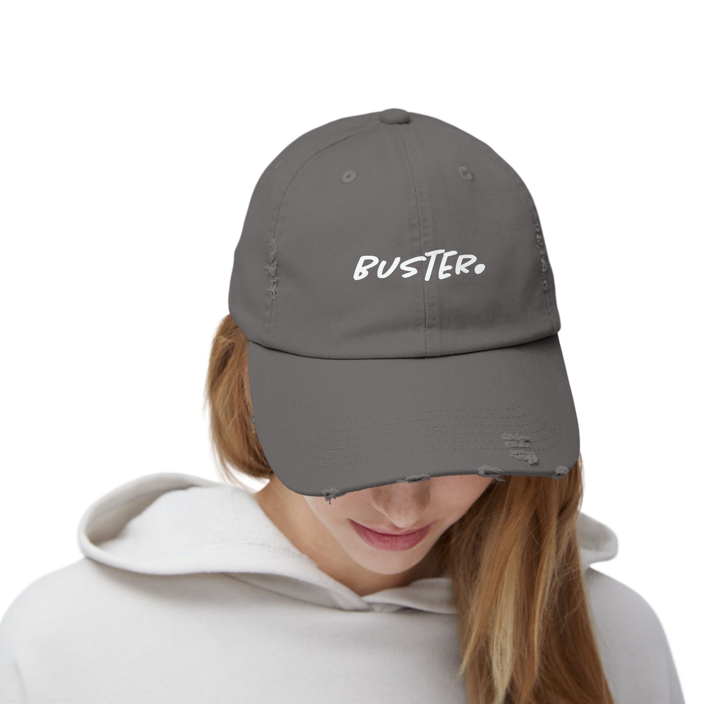 White Buster. Logo Cap