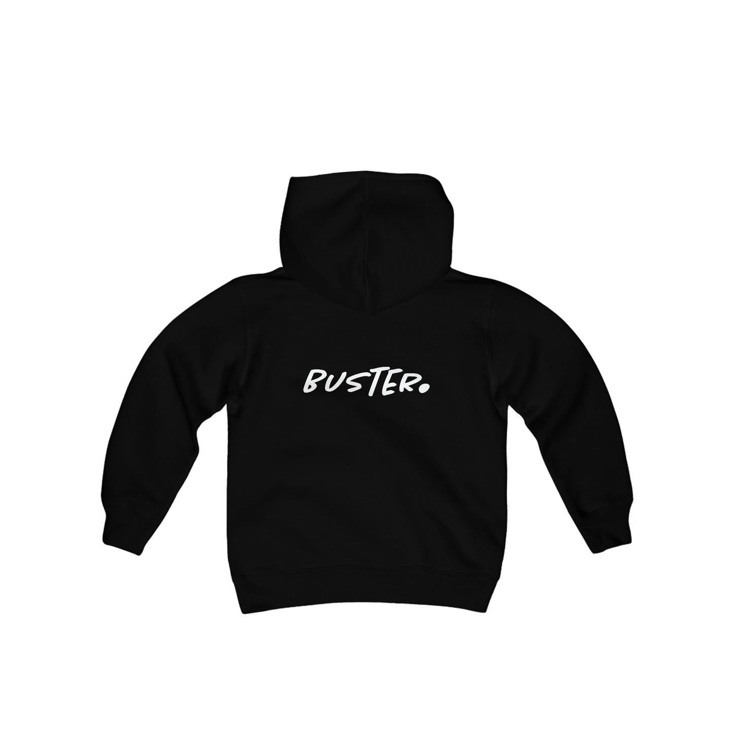 2 sided white logo kids hoodie